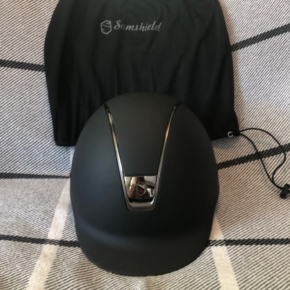 Samshield equestrian helmet, Lg shell 7.25L liner